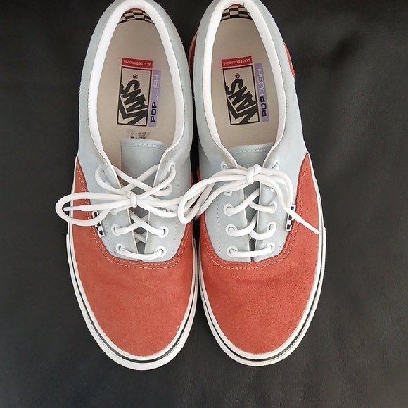 Vans Orange and White Lace-Up Sneakers - Picture 2 of 3